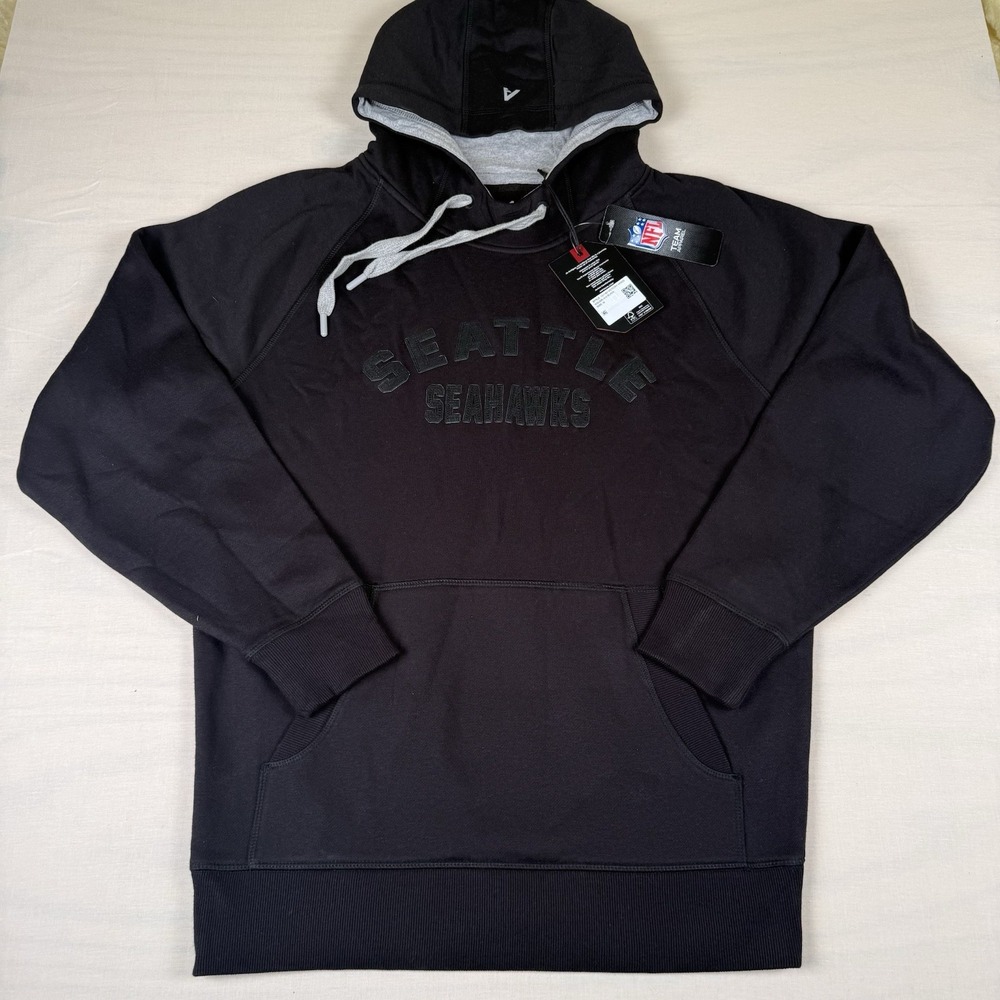 NEW Antigua Seattle Seahawks Victory Hoodie Black Men’s Medium NFL Pullover